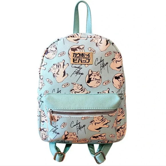Cowboy Bebop Corgi Mini Vegan Leather Backpack. - Picture 2 of 8